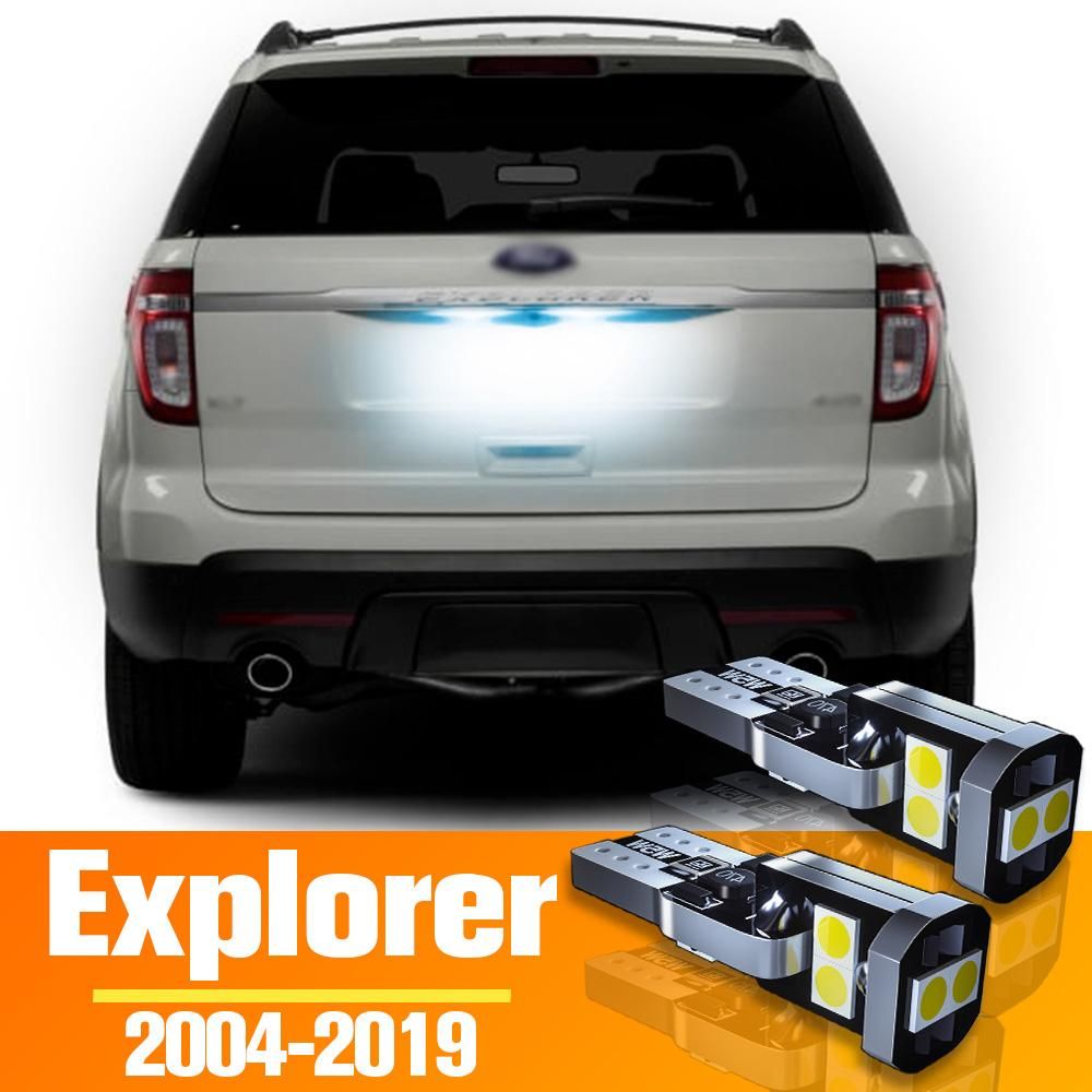 2pcs LED License Plate Light Bulb Accessories For Ford Explorer 2004- 2008 2009 2010 2011 2012 2013 2014 2015 2016 2017 2018