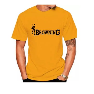 Browning Cotton T-shirt - Yellow