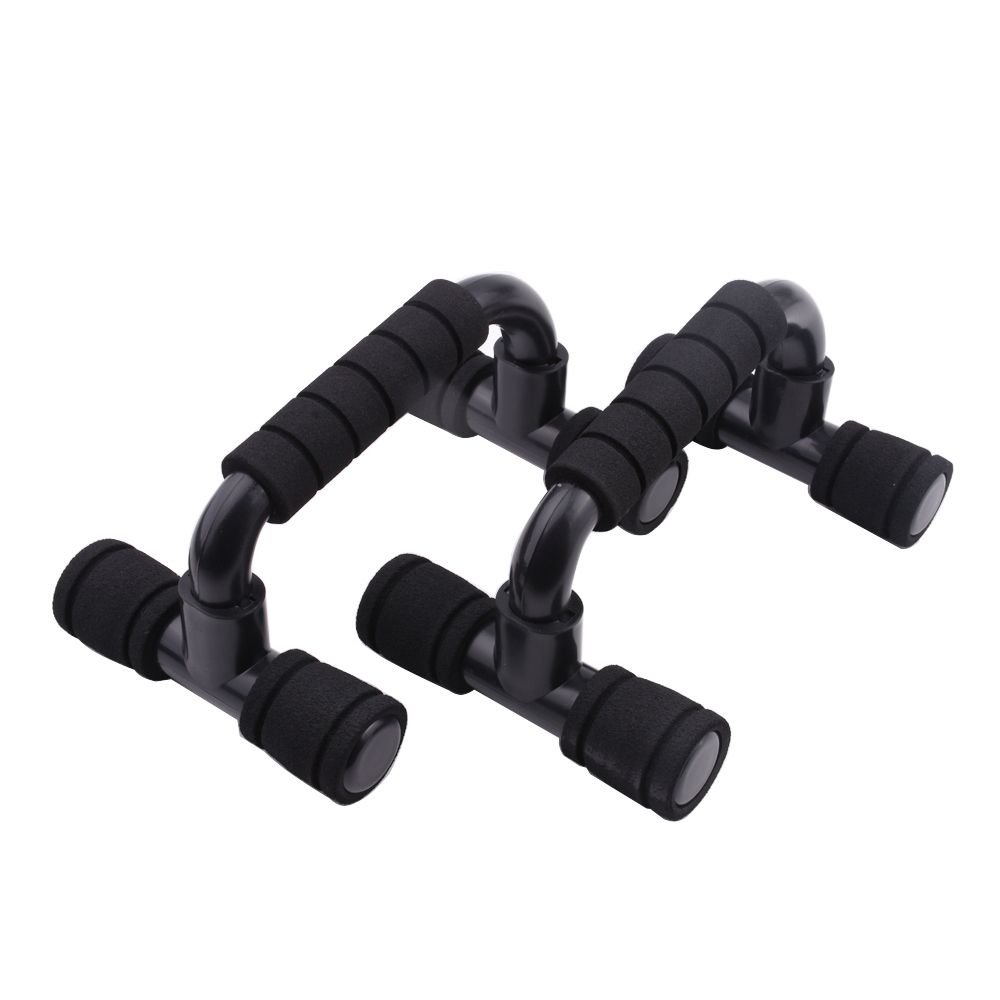 Bars Home Workout Rack Exercise Stand Fitness Equipment Foam Handle For Floor Men-Pink