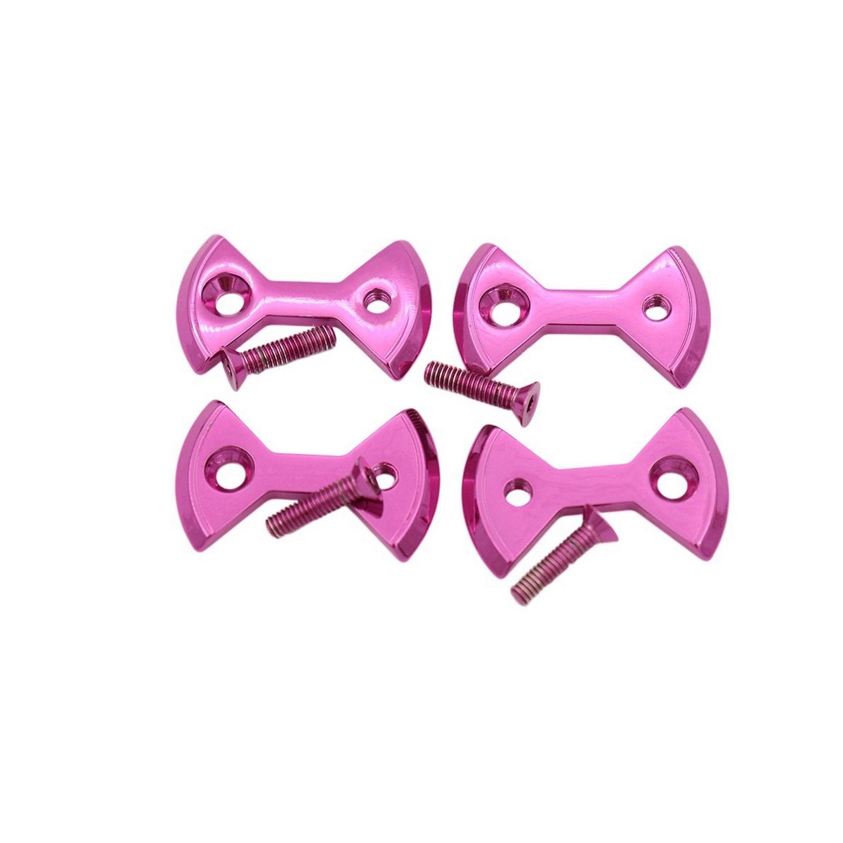 1 Set Titanium Bike Locking Pedal Bicycle Pedal Plate Bow Tie Shape for SpeedPlay Zero Light Action Screws Bolt, 3