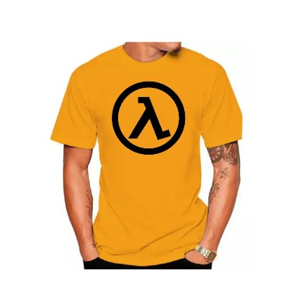 Circle Print T-Shirts - Yellow