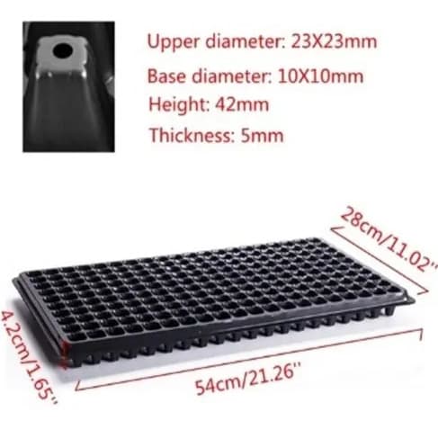Seedling Tray - 200 Holes Or Cells - 5 Pieces