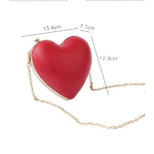 Red-heart Clutch Purse