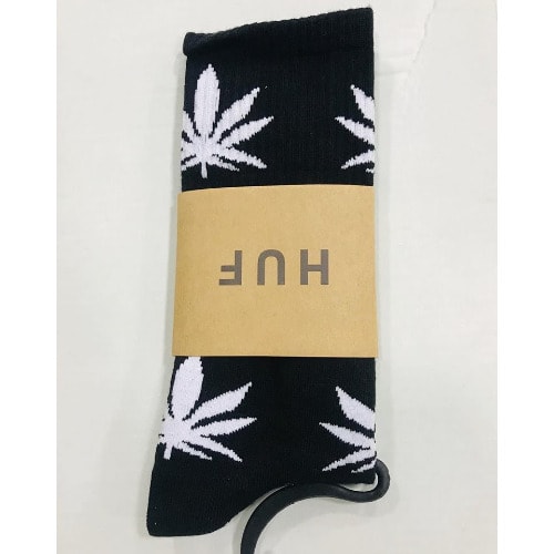 Men's Floral Inspired Cotton Socks - Black