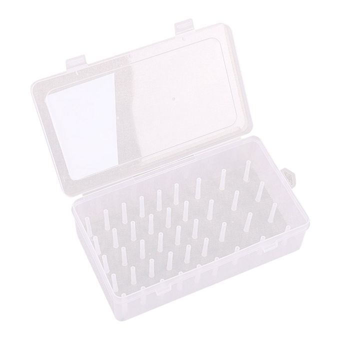 Sewing Thread Box With 42 Spools Large Capacity Craft 23.7x13.7x6.6cm