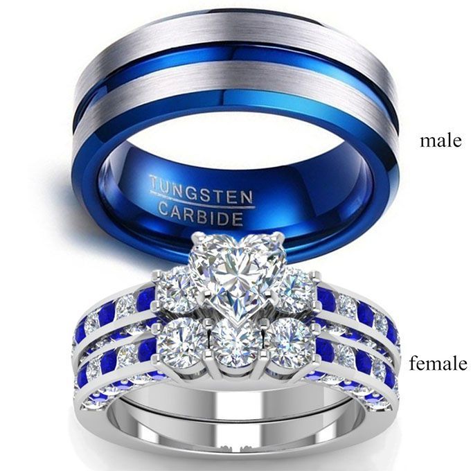 Wedding Ring Set Diamond For Couple