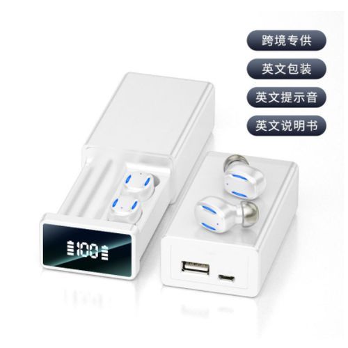 Wireless Bluetooth Headset Dual-ear Fingerprint Touch Large Power Ultra-long Battery Life Standby A22