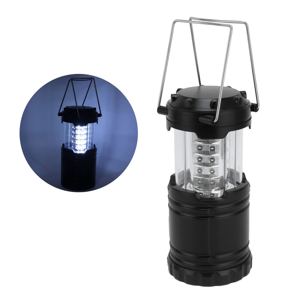 Portable Tent Light 30LEDs Battery Powered Camping Lamp