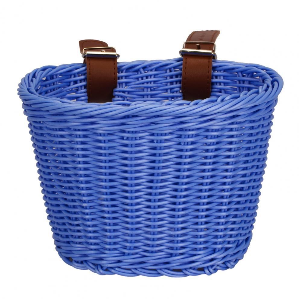 Bicycle Basket Hollow Children Bike Tricycle Scooter Storage Front Handlebar Plastic Bicycle Basket Cycling Kids Riding Basket