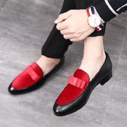 Men's Loafers  -Red Top
