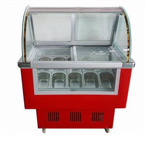 Ice Cream Display Freezer 12plate