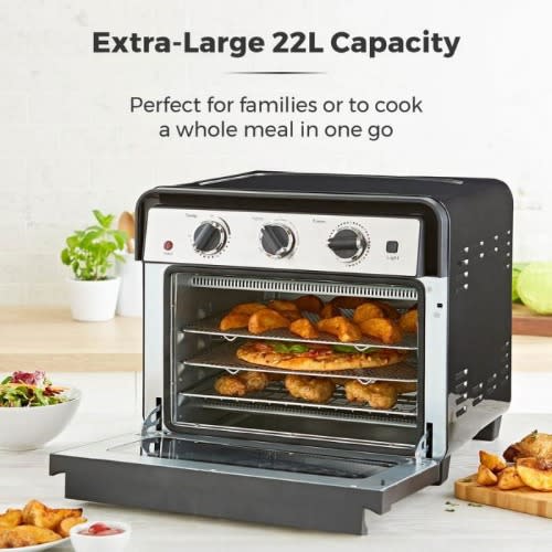 Air Fryer Oven With Rapid Air Circulation And 60 Min Timer - 22 Litres
