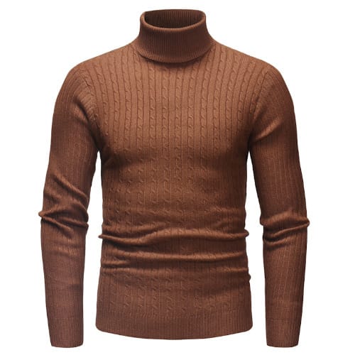 Men' s Turtle Neck - Brown