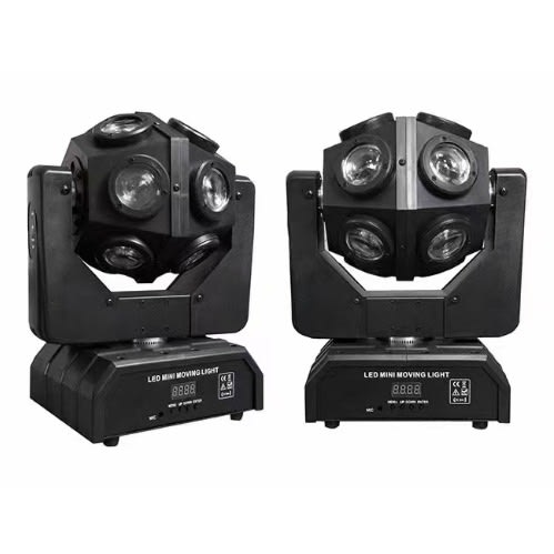 Moving Head Beam Stage Light - 12 Bulb - 300W