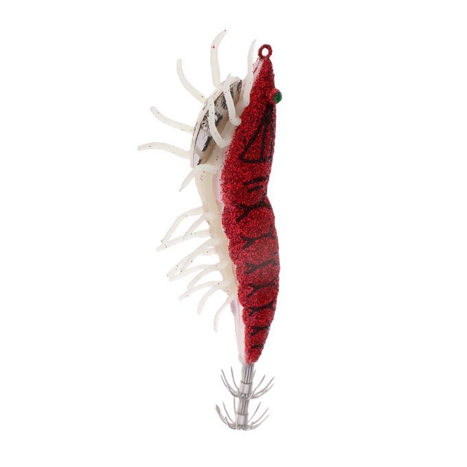 Glow In Dark Squid Jig Hooks Shrimp   With Luminous 03