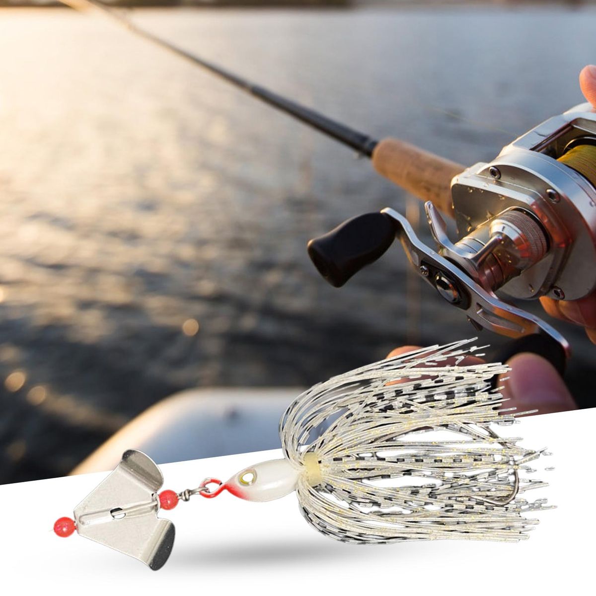 14cm18.5g Hard Fishing Bait Crank Hook Fish White