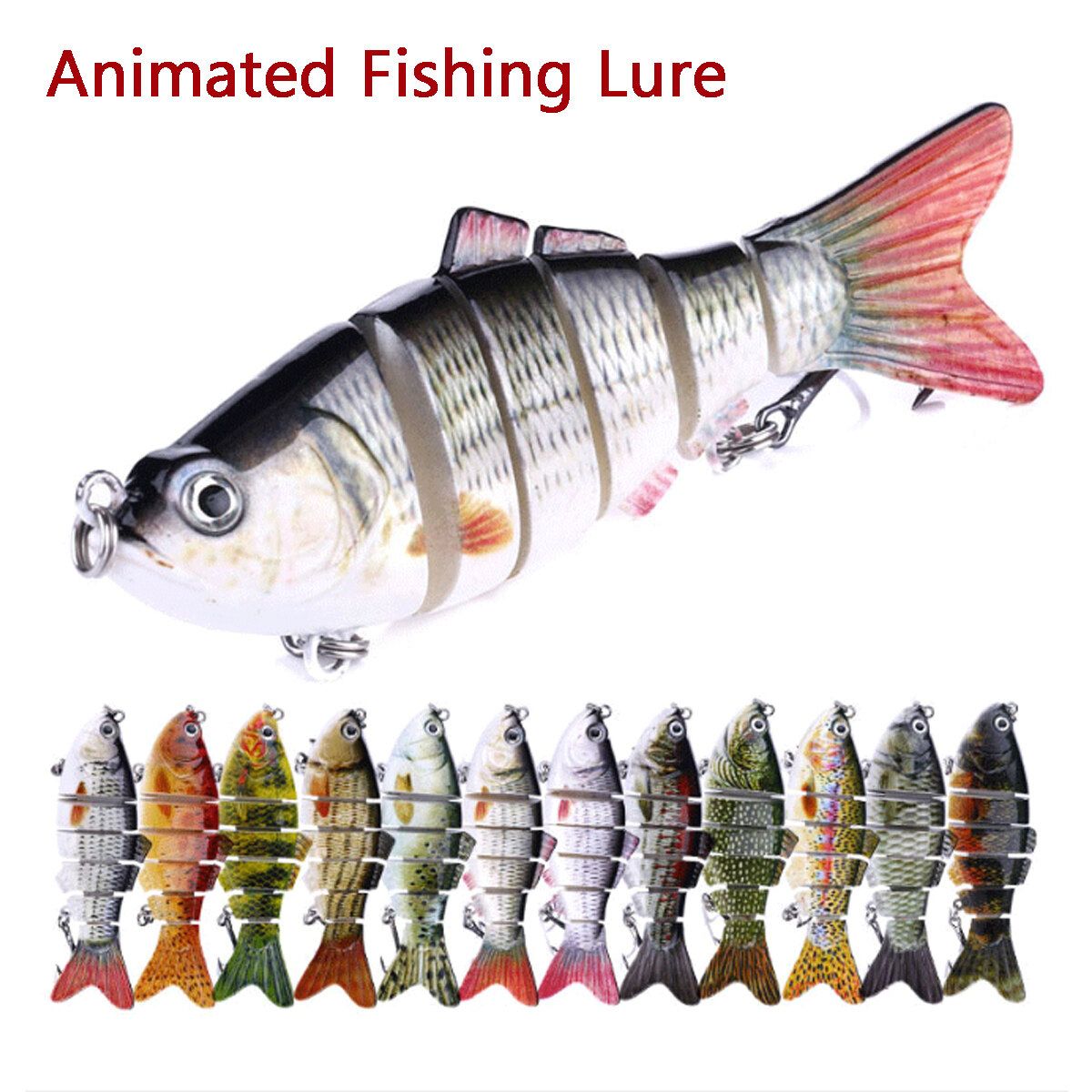 Fish Live Bait Swimming Segment Animated Swim Bait Type11