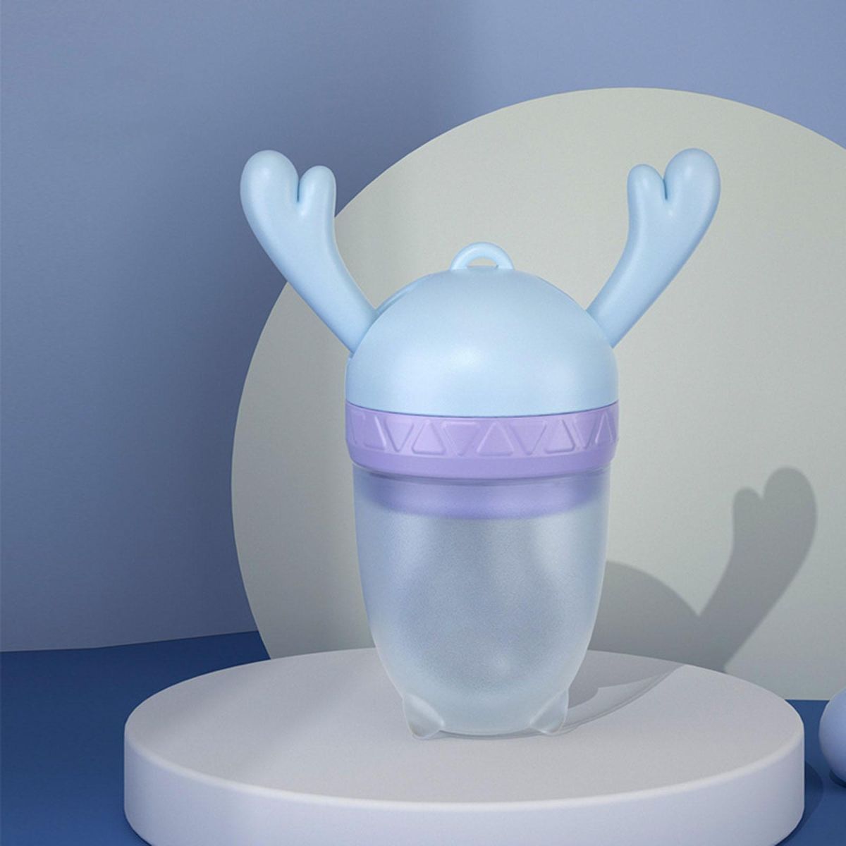 Cute Infant Fruit Teething Teether Toy Soft Fresh Food Feeder Blue