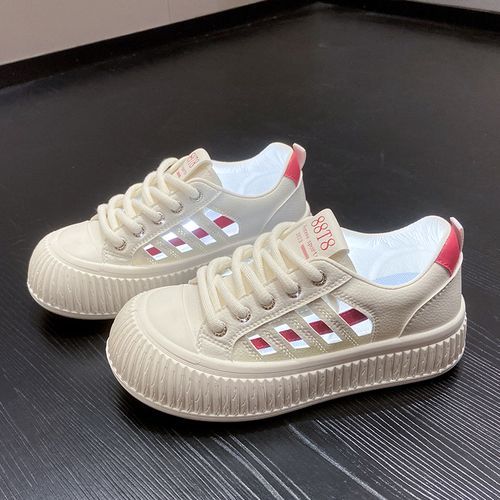Trendy Sports Shoes Women's Flat Sneakers White Sneakers For Ladies