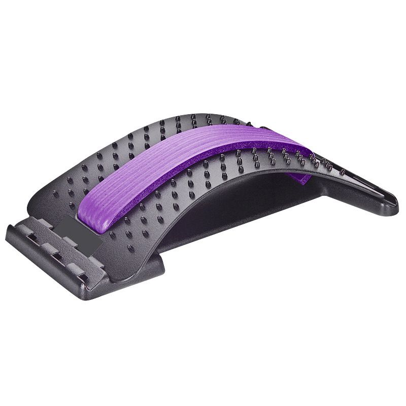 Multi-Layer Back Stretching Device Instant Back Pain Relief Scoliosis Lower And-Acupuncture  Purple
