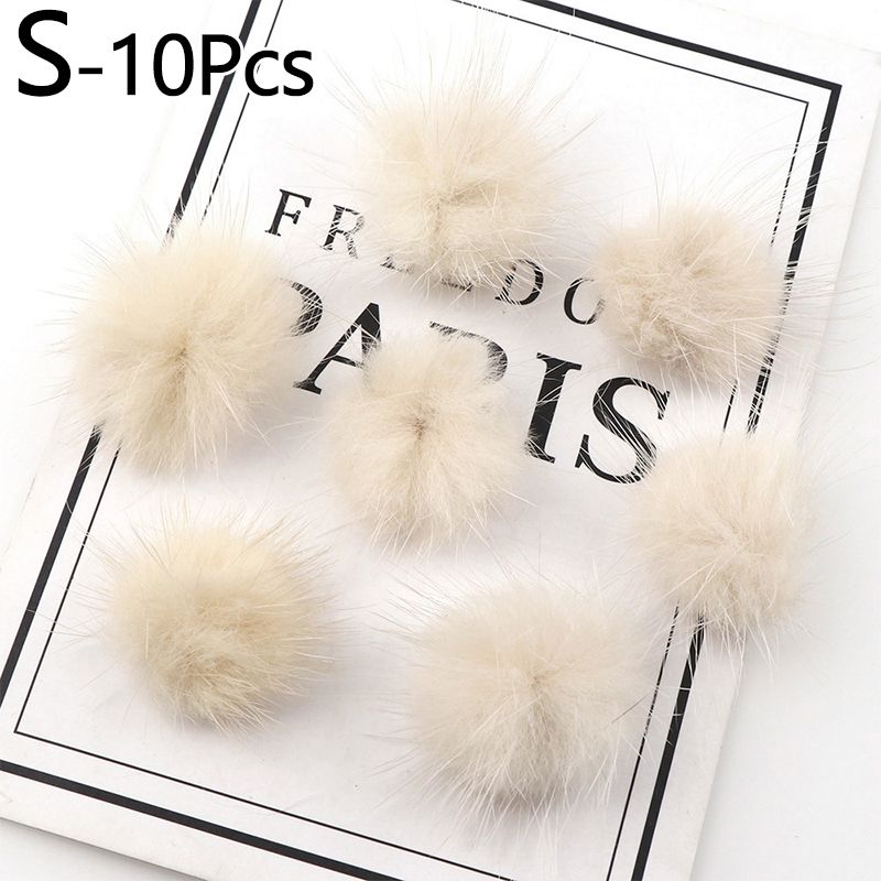 23 Colors 10pcs DIY Pompon 3cm Mink Pompoms Fur-Type S