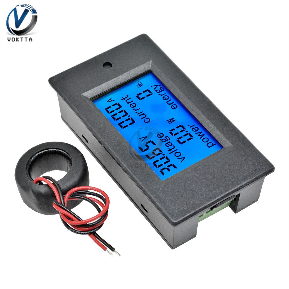 DC 6.5-100V AC 80-260V LCD Power Voltage Display Monitor