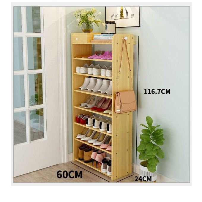 Wooden Shoe Rack - 8Tier