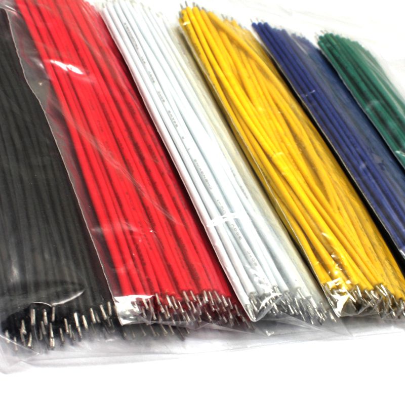 24 AWG 15cm Copper Tinned Hook-Up Wire Kit 300pcs=6 Colour