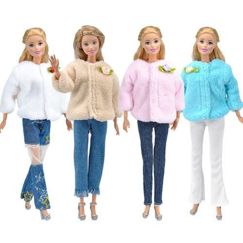 Poplikdfr Children Multi-style Mini Clothes Pants Tops Toy For 29CM Female Barbie Doll