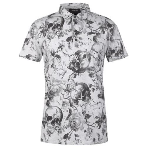 Printed Polo Shirt Ecru