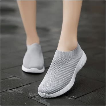 Unisex Breathable Sport Sneakers - Grey