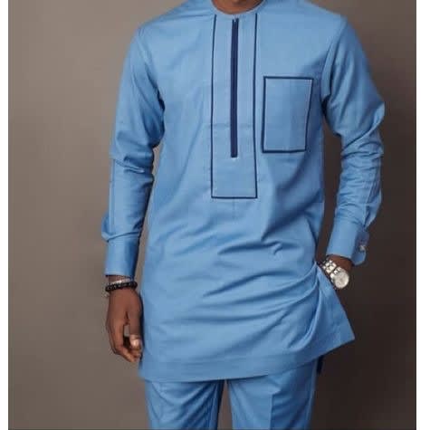 Men's  Traditional Wear - Sky Blue