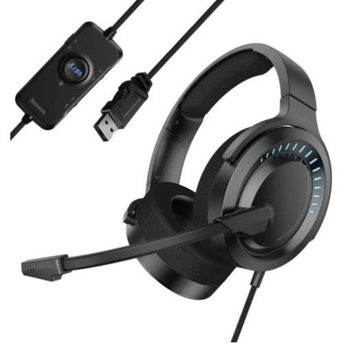 Gamo D05 Surround Sound 3d Pc Gaming Headphone Wired Headset With Mic - Black.