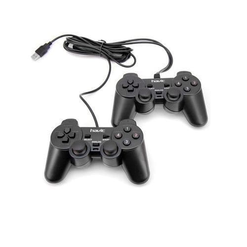 Usb Double Computer Gamepad Hv G61- Black