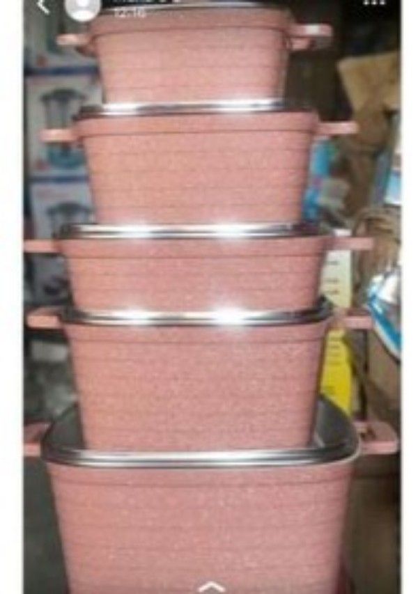5 Pieces Die-Cast Pot Set
