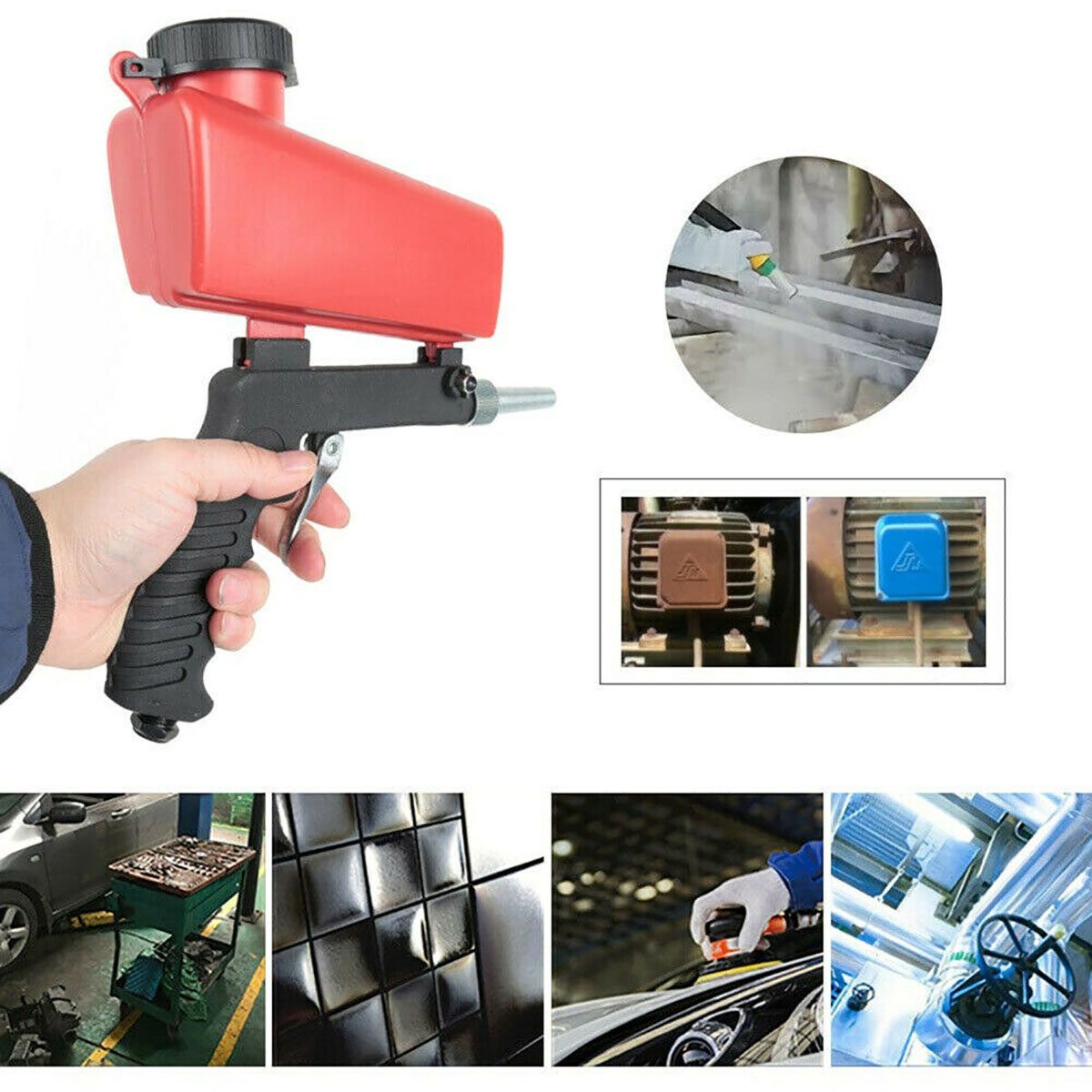 Air Sandblaster Portable Gravity Sandblasting Pneumatic Small Sandblaster Tools
