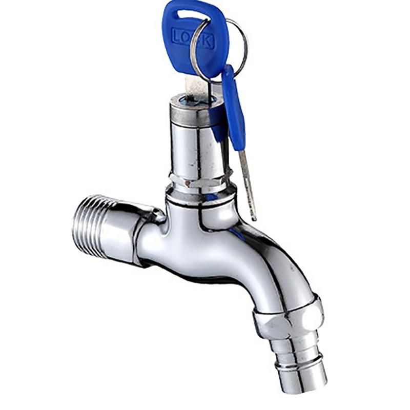 Anti-Theft Faucet Water Tap with Lock Key Alloy Key Switch