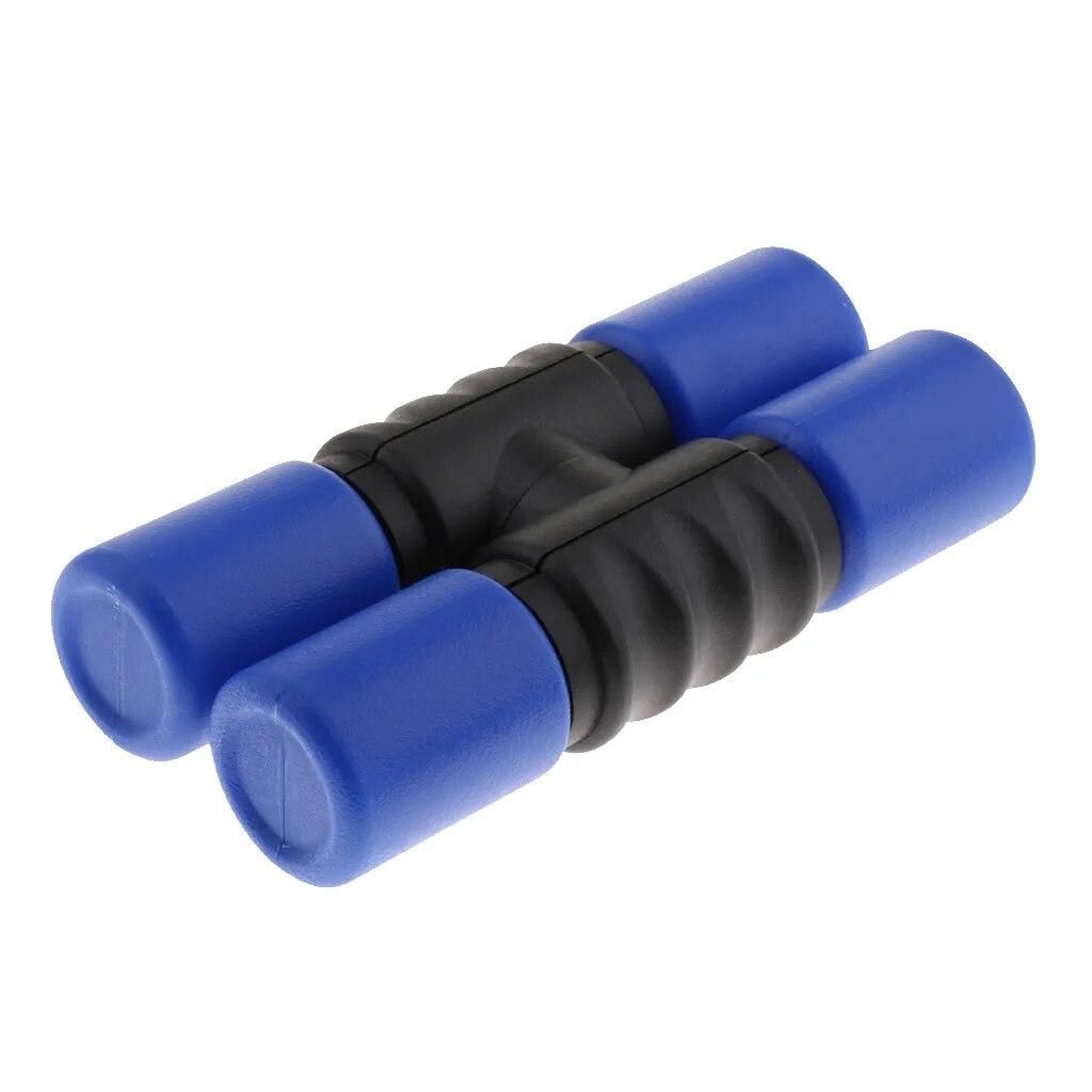 Durable Plastic Hand Shaker Rattle Tube Rhythm Toys Blue 170x80x4mm