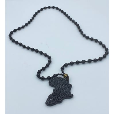 Beaded Men’s Dotted Necklace - Black