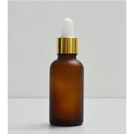 Empty Essential Amber Glass Bottle With Dropper - 30ml - 4Pcs