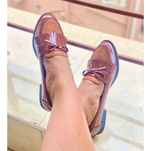 Trendy  Designed Ladies Shoes-Brown