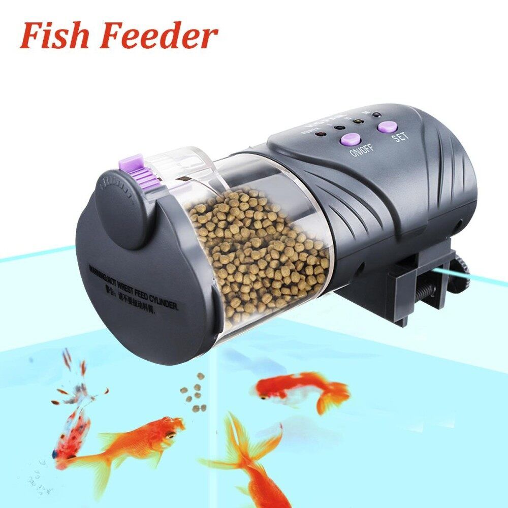 Automatic Fish Feeder Tank Aquarium Intelligent Timing Koi Goldfish Feeding