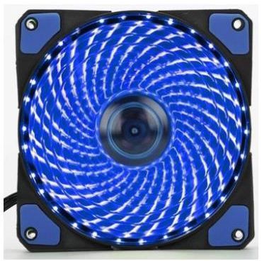 Led PC Computer 16dB Ultra Silent Game Case Fan Heatsink Cooler Cooling 12CM Fan 12v Molex 4pin 3p 33leds Blue