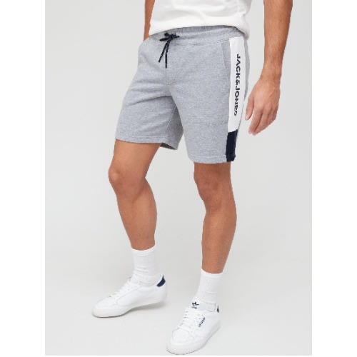 Mens Simple Short Joggers- Grey