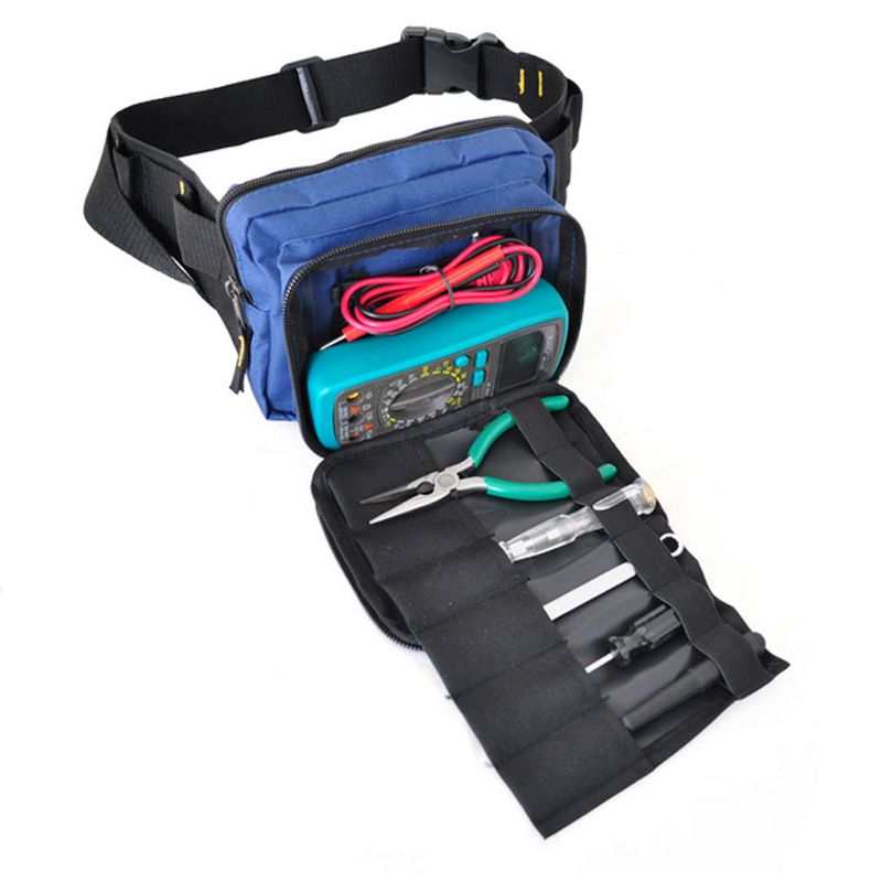 Professional Toolkit Waist Belt Bag Electricians Tool Pouch