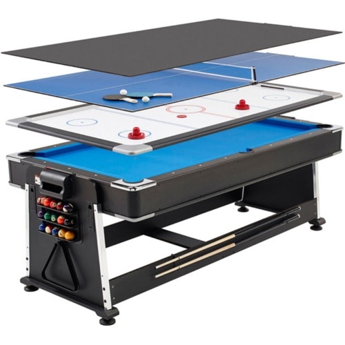4 In 1 Combo Pool Table - Tennis Table - Air Hockey - Dining Table - 7 Foot