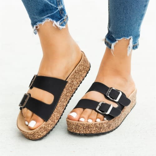 Women Slippers - Black