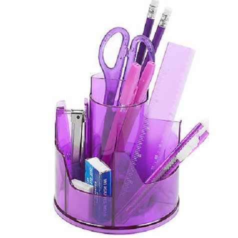 Desk Tidy Organiser 11 Piece Rotating Desk Accessory Set Pen Holder