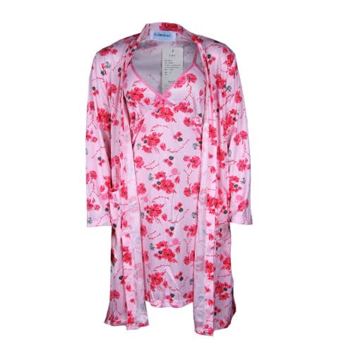 Night Gown With Robe - Multicolor