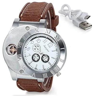 Electronic Cigarette Lighter + Watch & USB